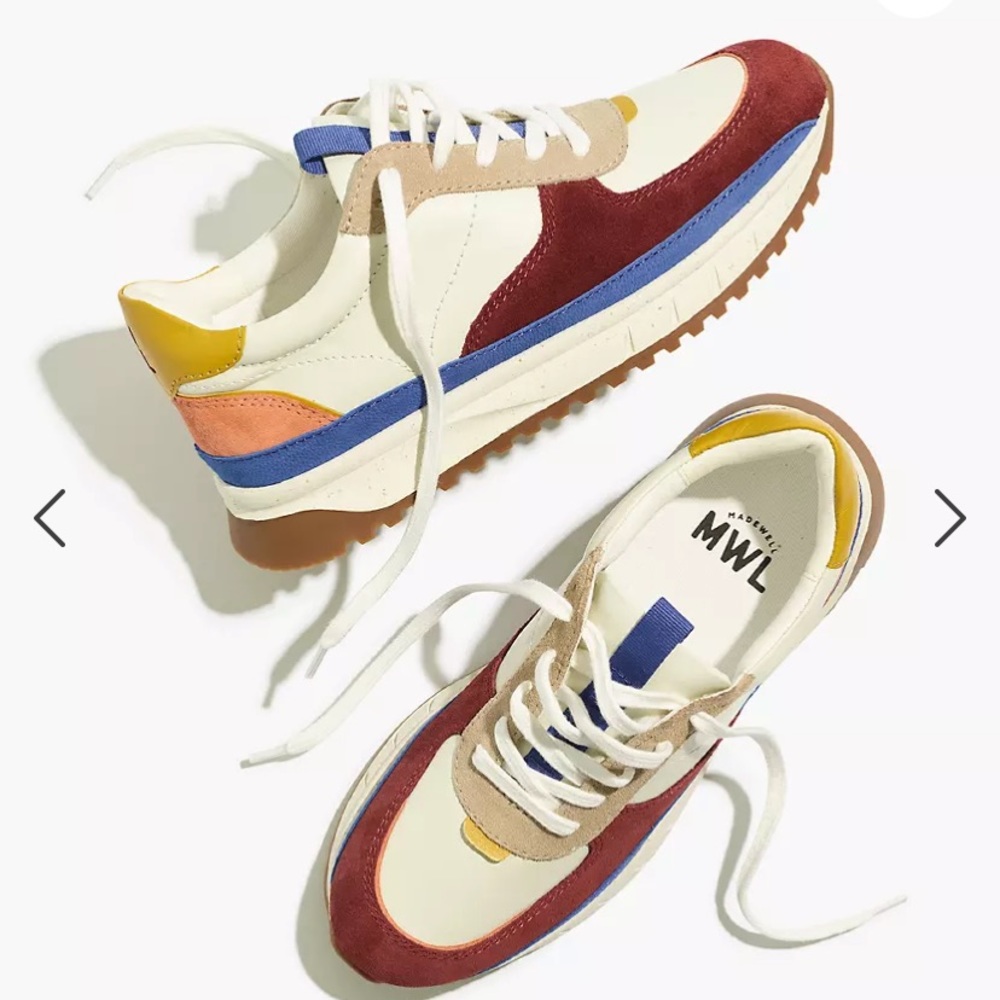 Madewell kickoff colorblock sneakers size 9